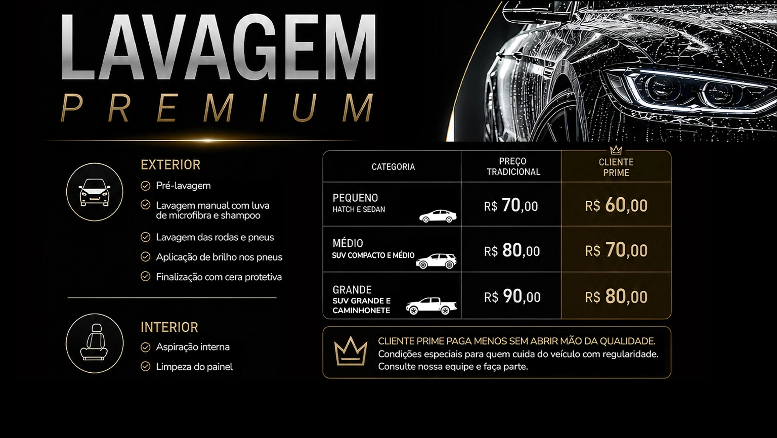 Lavagem Premium