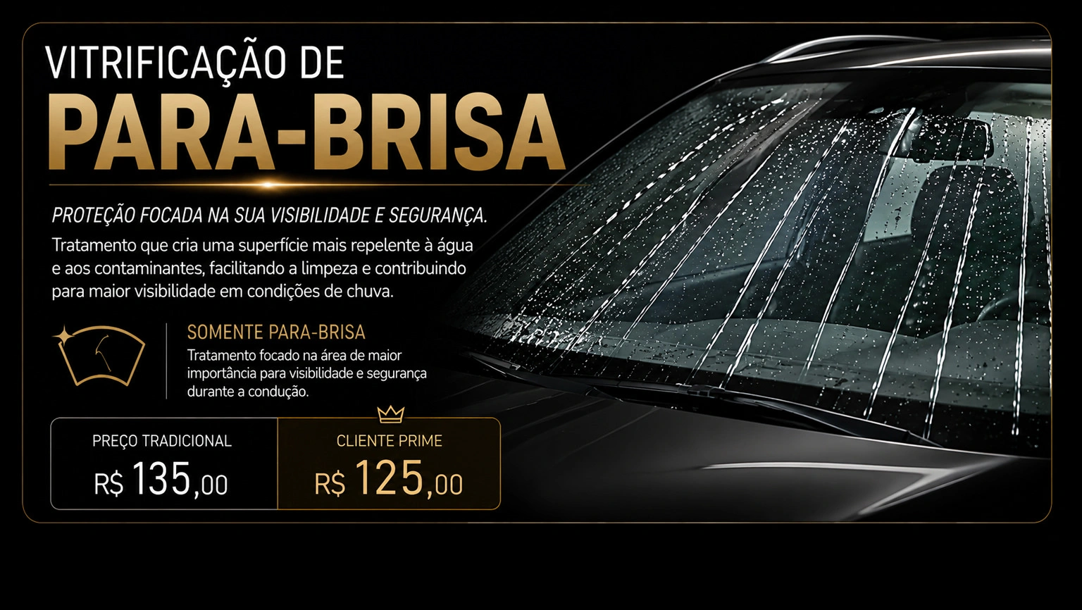 Vitrificação de Para-brisa